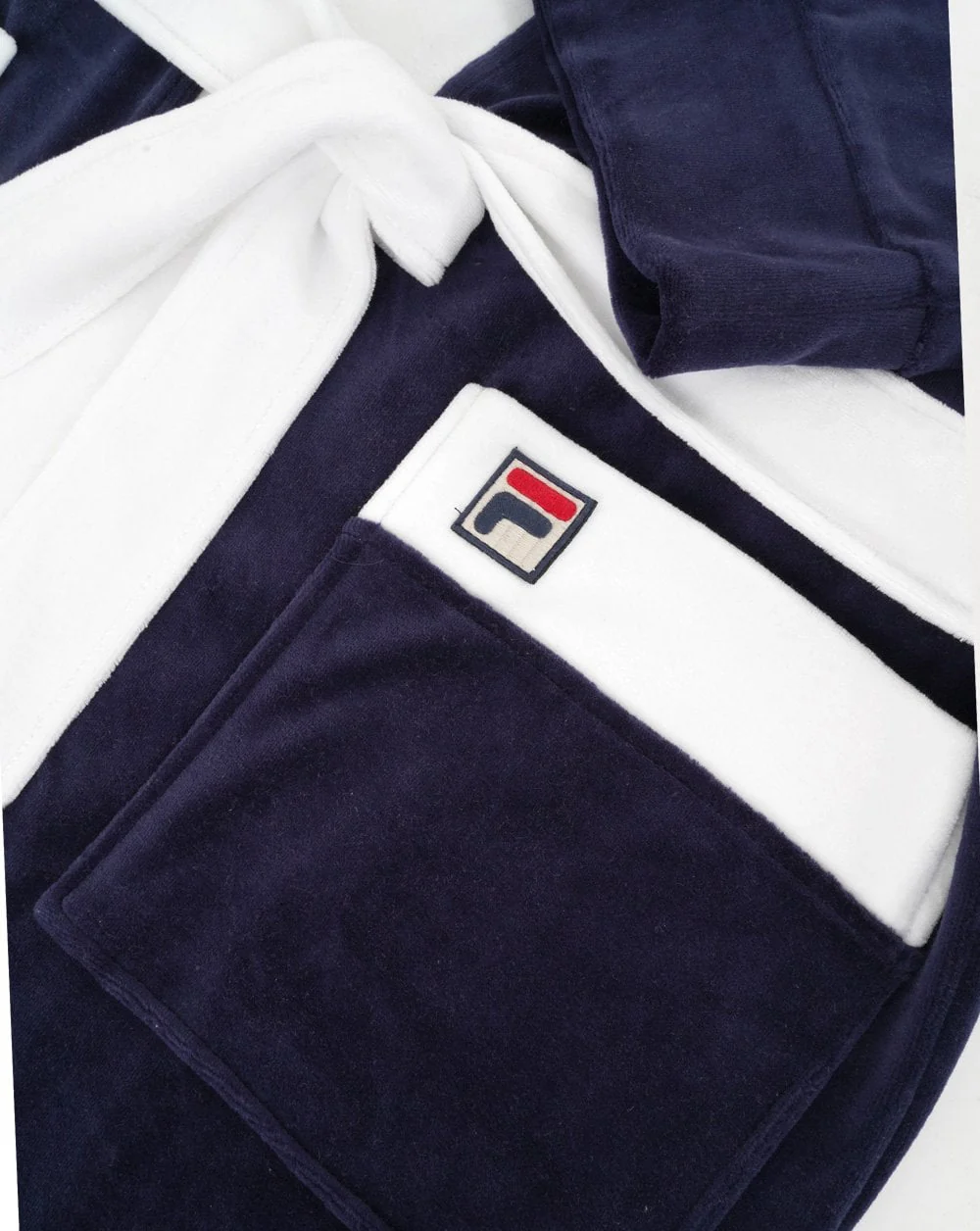 Fila Vintage Dressing Gown Navy/white - Image 2