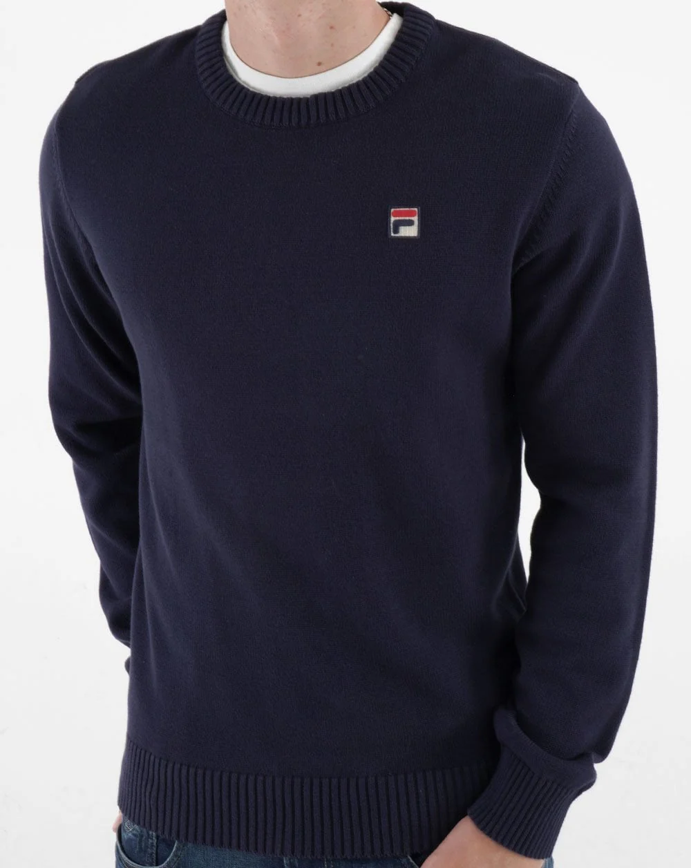 Fila Vintage Gavla Crew Knit Navy - Image 4