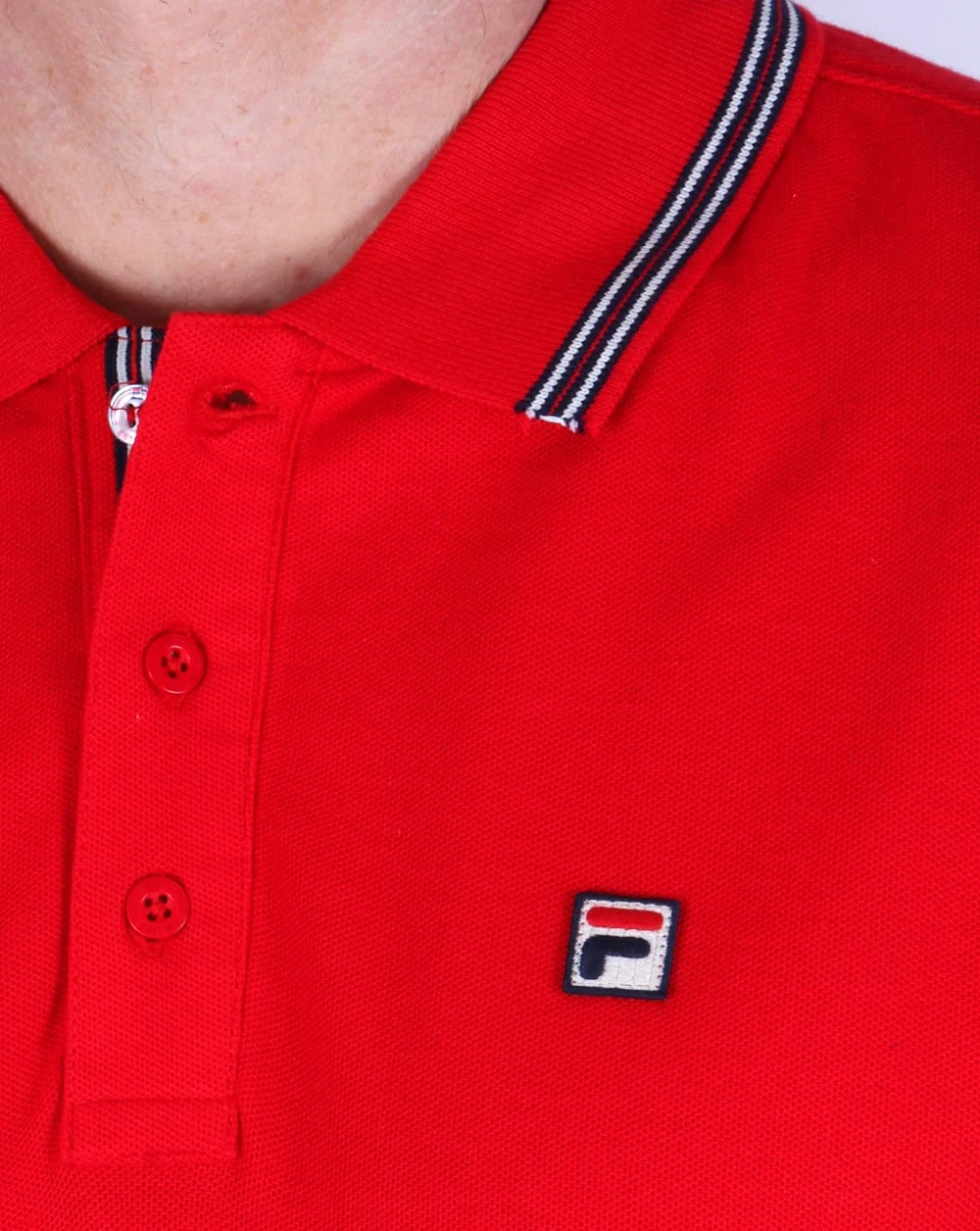 Fila Vintage Matcho 4 Polo Shirt Red - Image 2