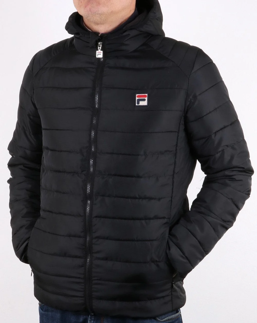 Fila Vintage Pavo Puffer Jacket Black - Image 2