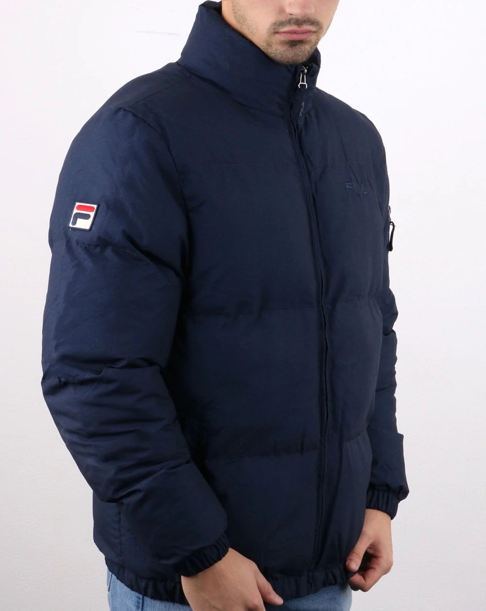 Fila Vintage Puffer Ski Jacket Navy