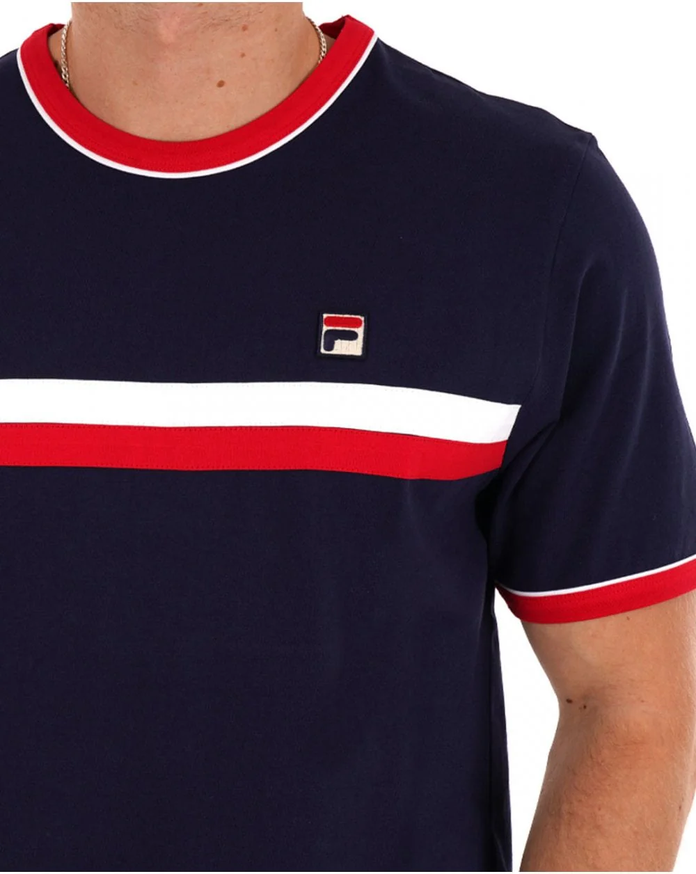 Fila Vintage Razee T Shirt Navy - Image 2
