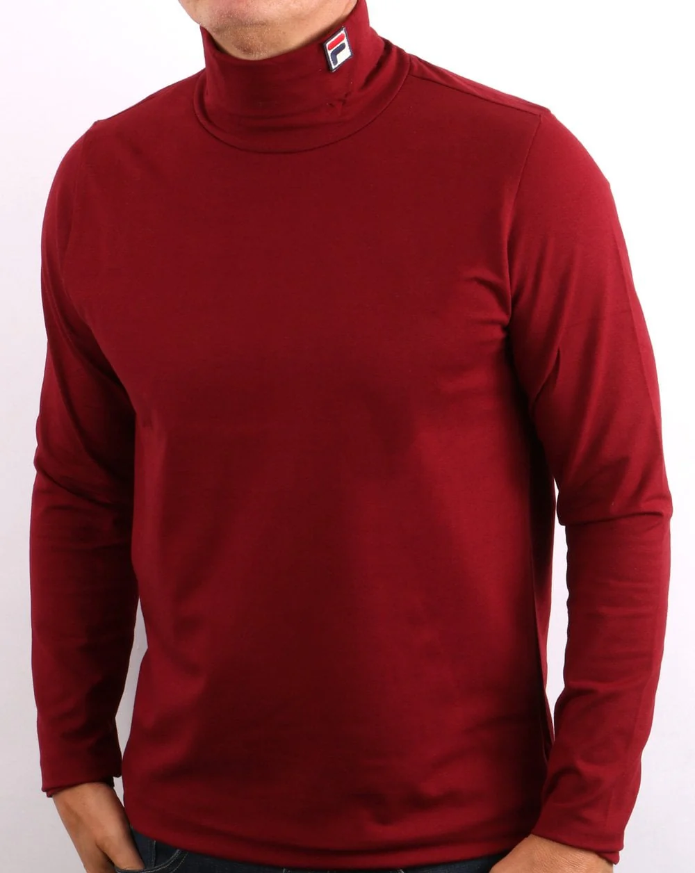 Fila Vintage Roll Neck Deep Red