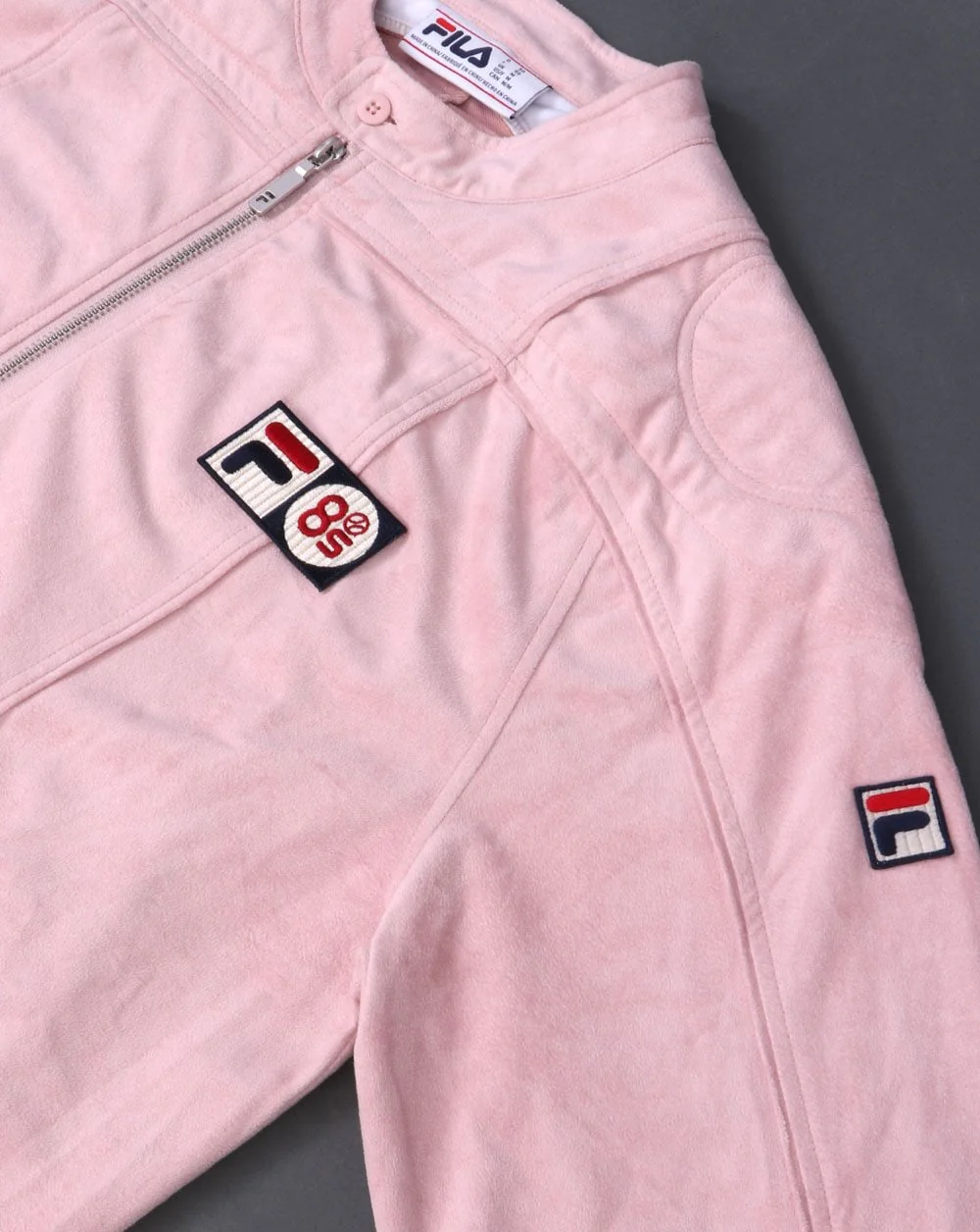 Fila Vintage Terrinda Pro Badge Track Top Powder Pink - Image 2