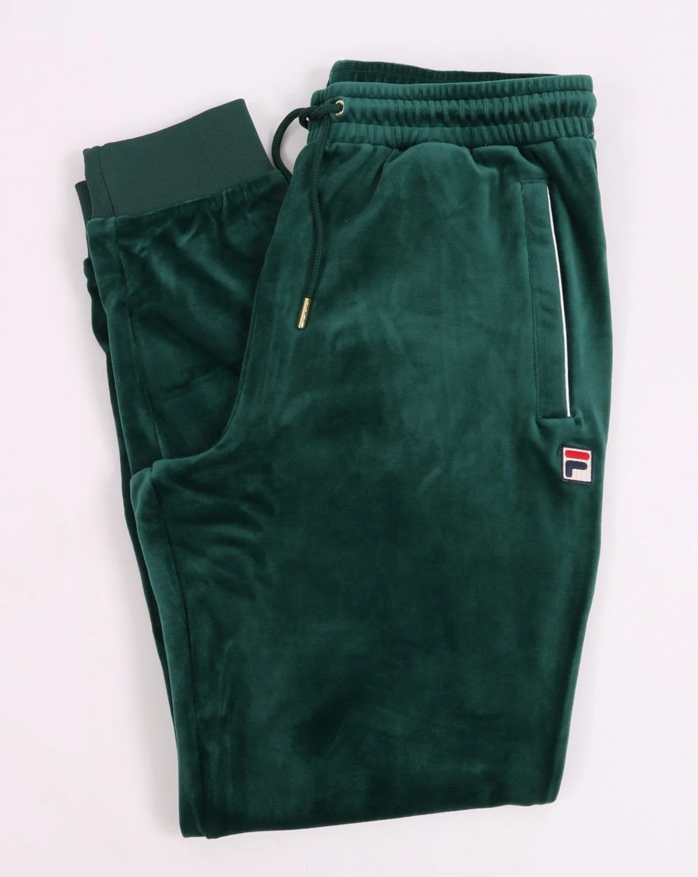 Fila Vintage Velour Track Pants Green