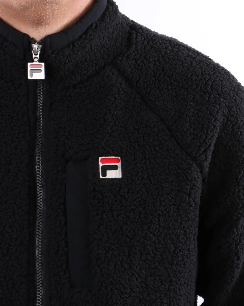 Fila Vintage Yuri Sherpa Fleece Black - Image 3