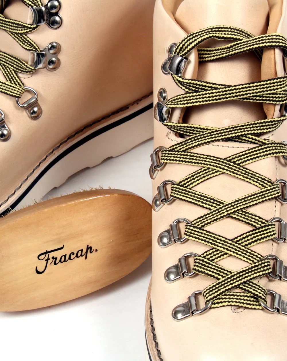 Fracap M120 Scarponcini Leather Boots Natural - Image 4