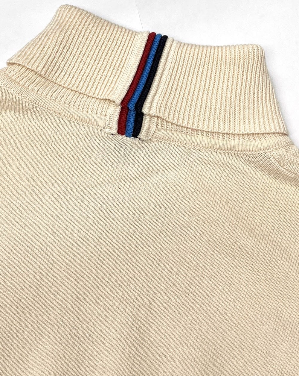 Gabicci Vintage Leonardo Knitted Roll Neck Cream - Image 3
