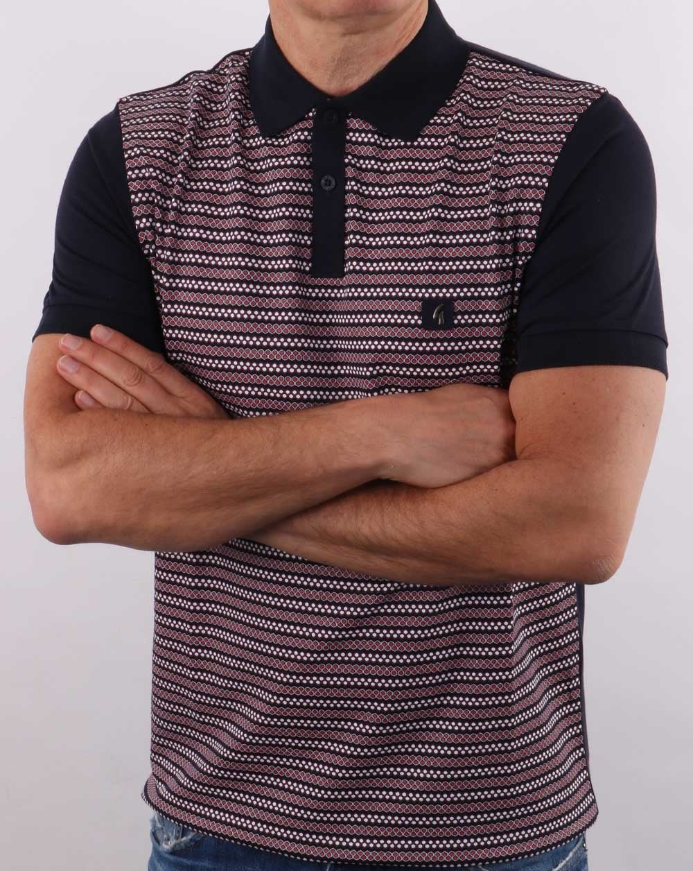 Gabicci Vintage Mills Polo Navy - Image 4