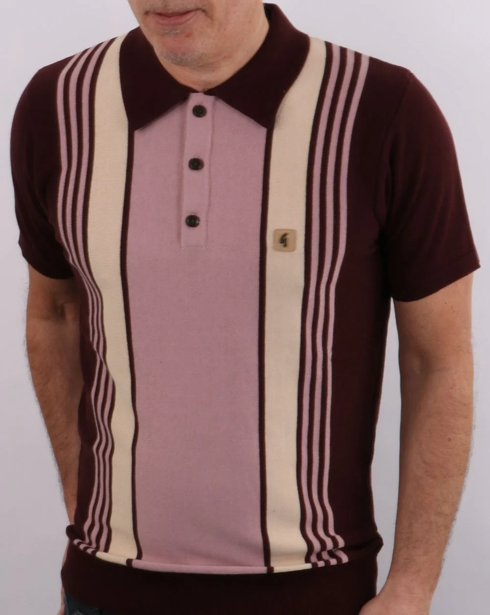 Gabicci Vintage Searle Polo Oxblood - Image 3
