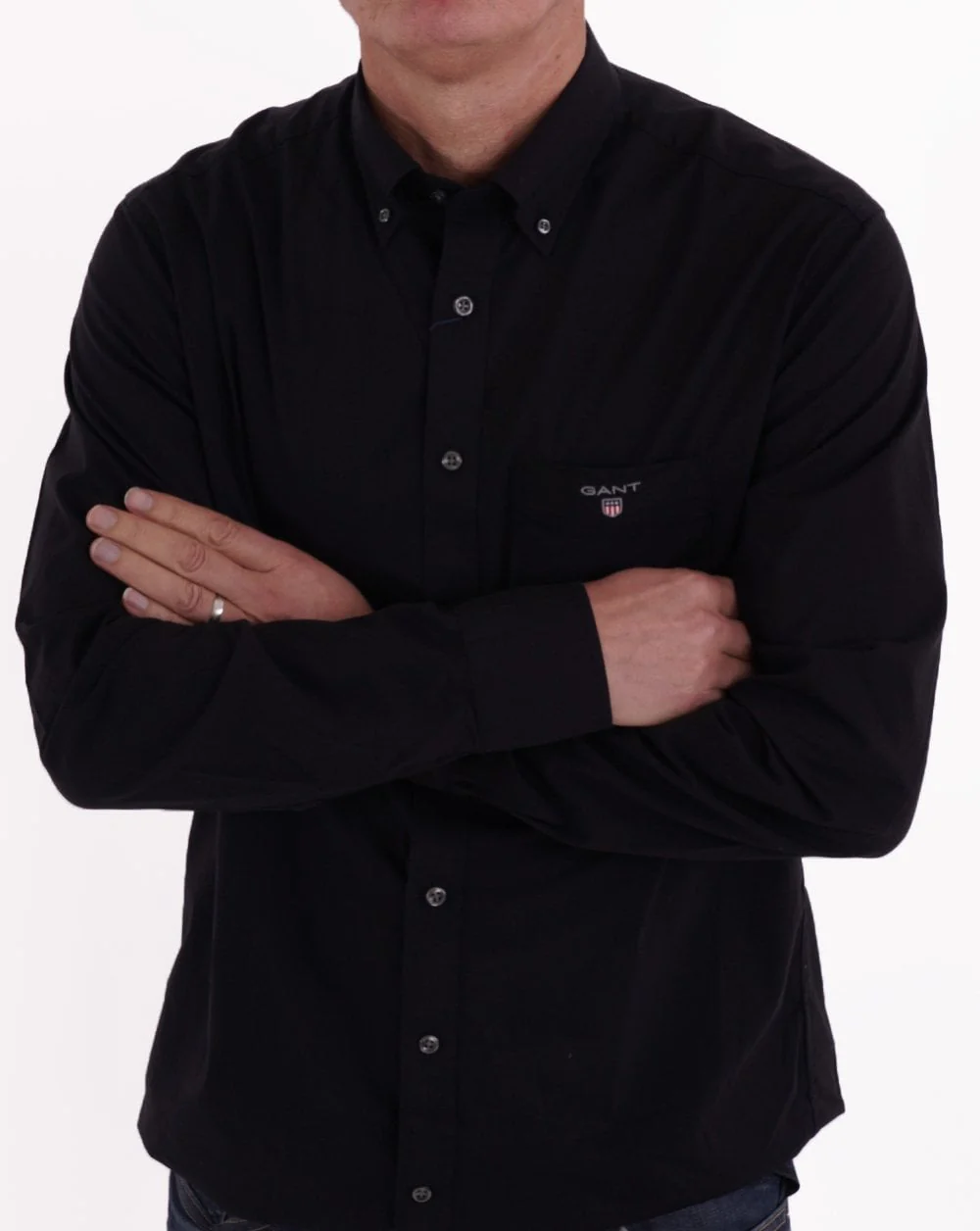 Gant Broadcloth Shirt Black - Image 4