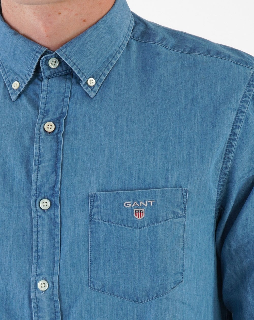 Gant Indigo Shirt Light Blue - Image 2