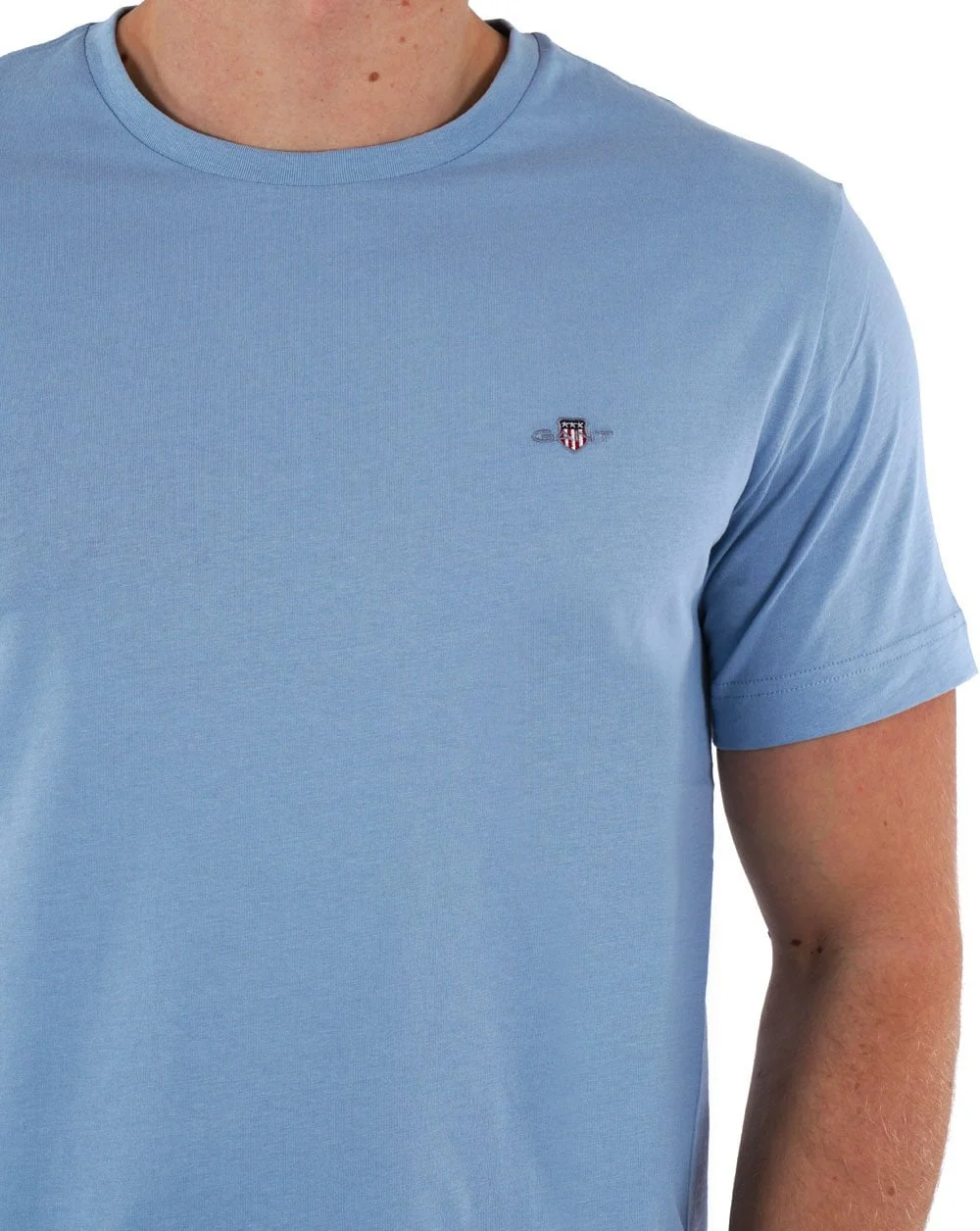 Gant Shield Crew T-shirt Dove Blue - Image 2