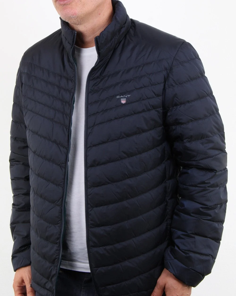 Gant The Airlight Down Jacket Navy - Image 3