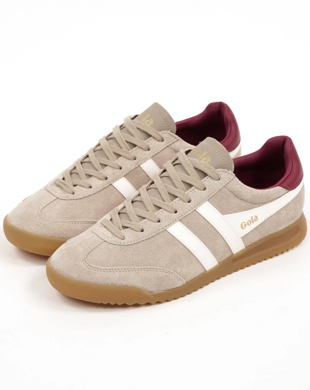 Gola Torpedo Women's Trainers Bone/Off White/Cerise - Image 2