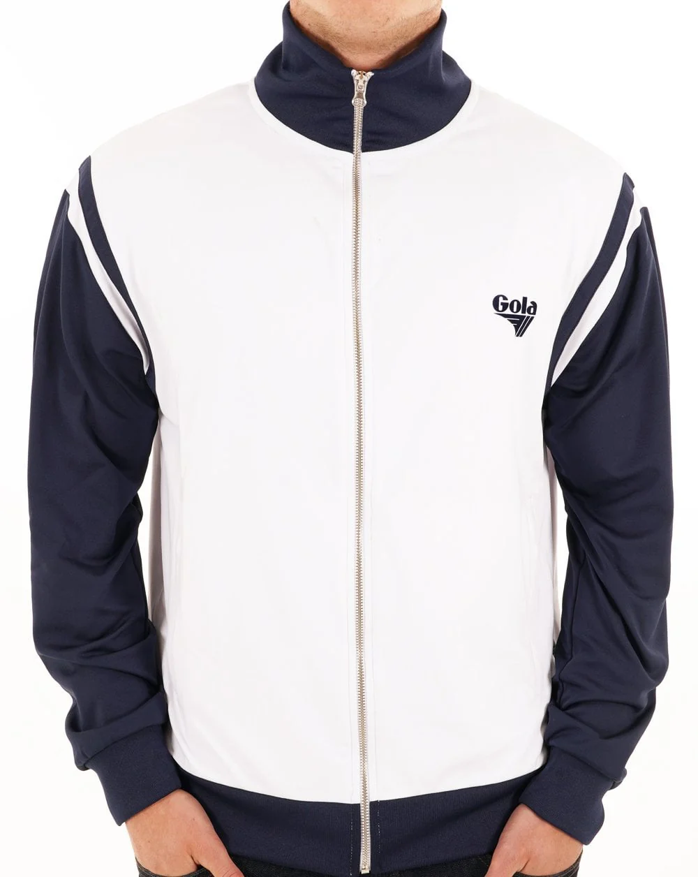 Gola Tricot Track Top White/Navy