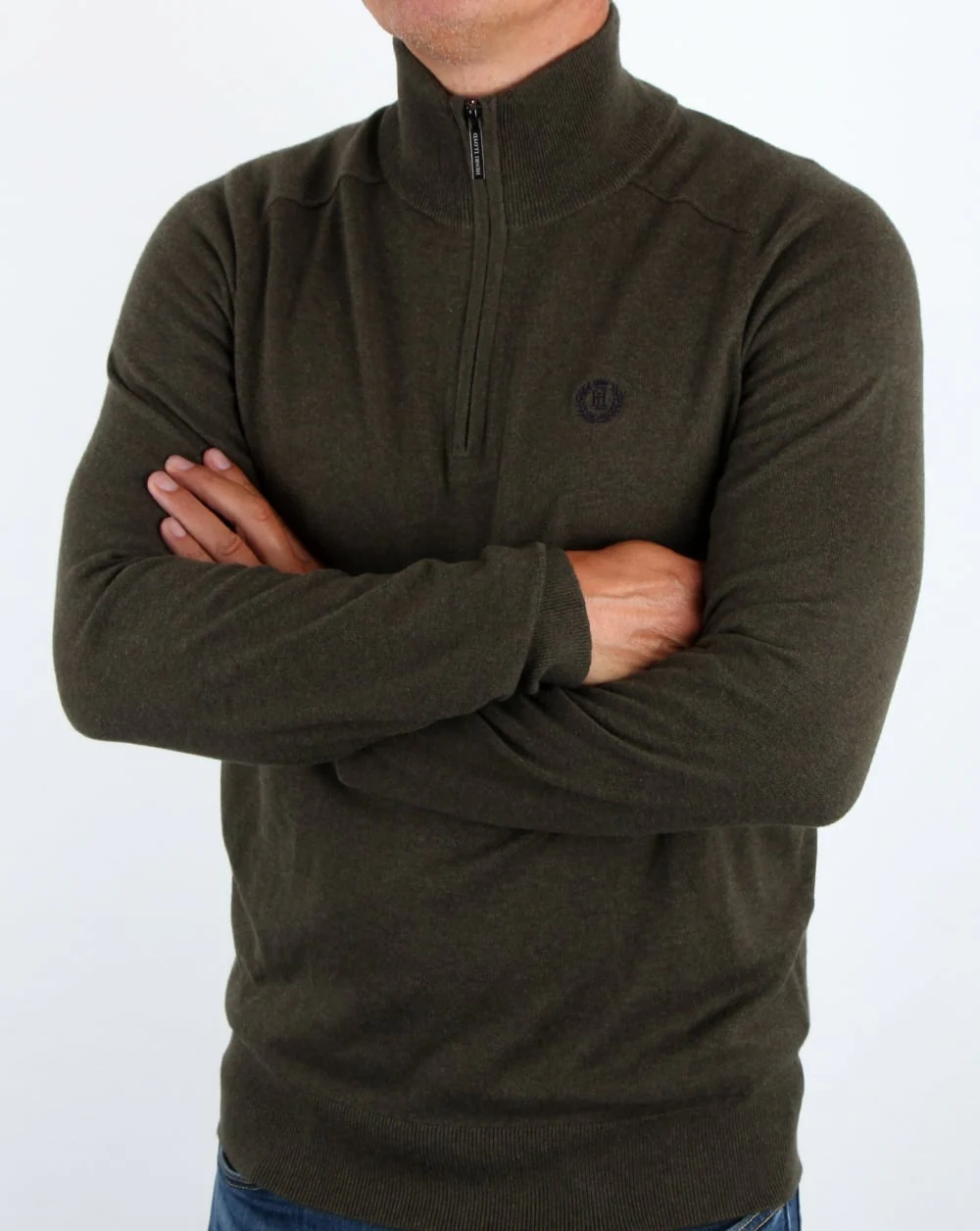 Henri Lloyd Morgan Half Zip Knit Litchen - Image 3