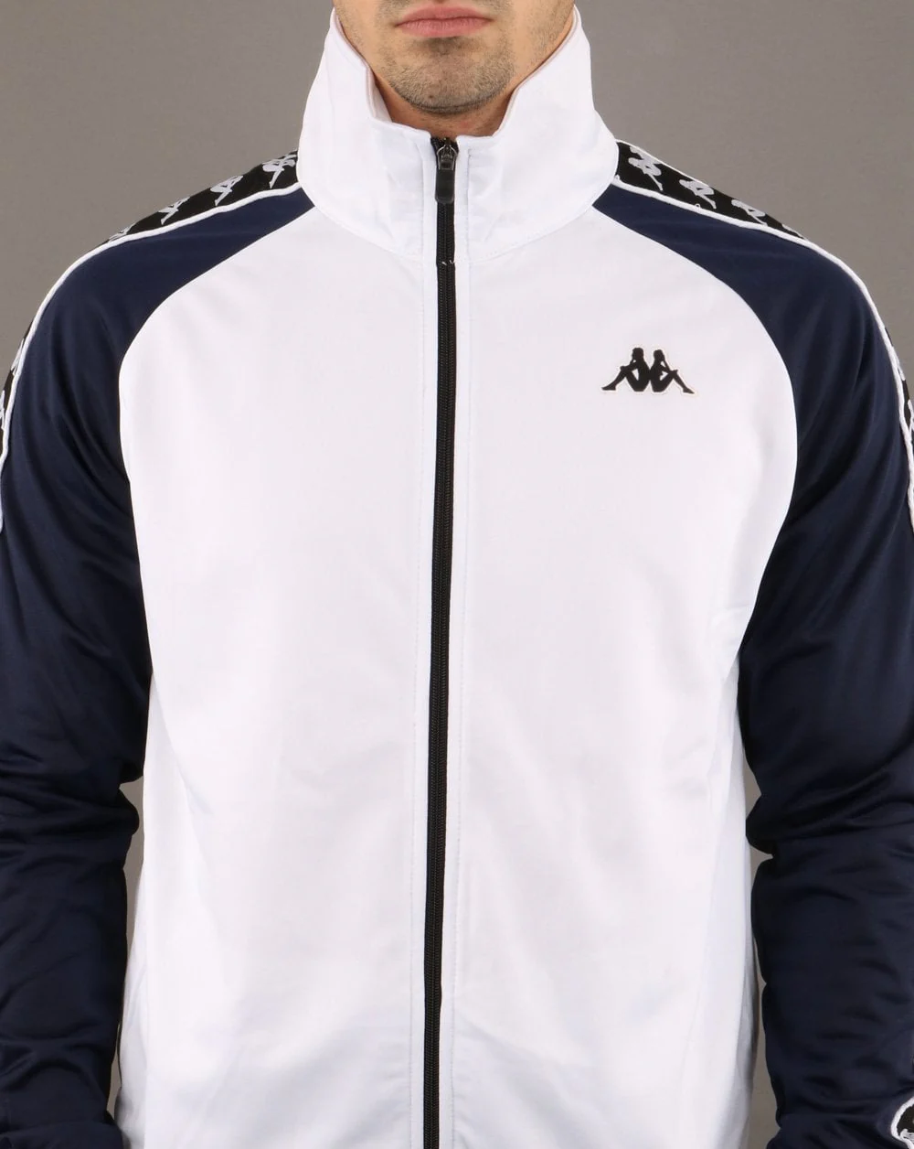 Kappa Anniston Banda Jacket White/ Navy - Image 4