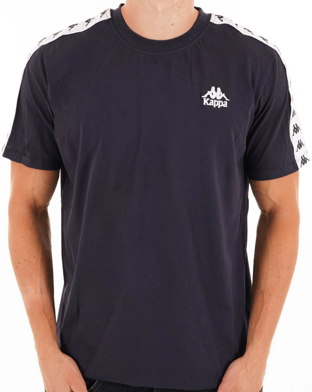Kappa Umara T Shirt Dark Blue/White - Image 2