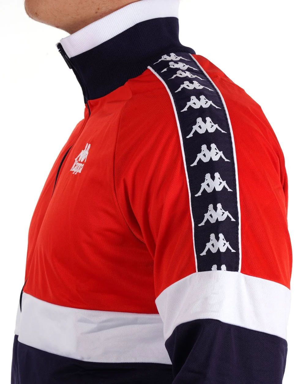 Kappa Unther Track Top Red/Navy/White - Image 2