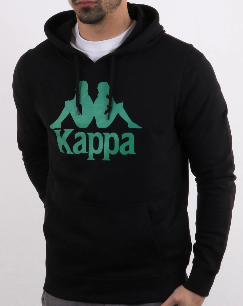 Kappa Zimm Hoodie Black/green - Image 2