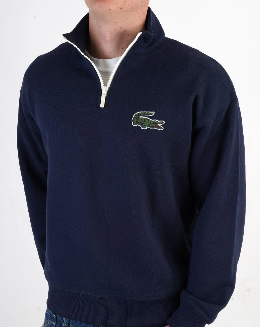 Lacoste 1/4 Zip Sweatshirt Navy