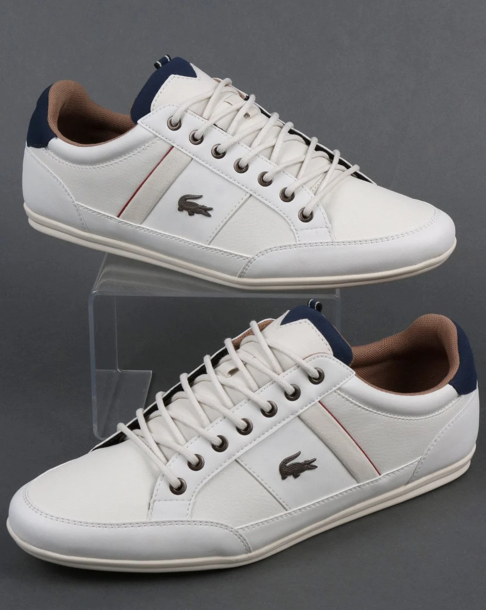 Lacoste Chaymon Trainers Off White/Navy