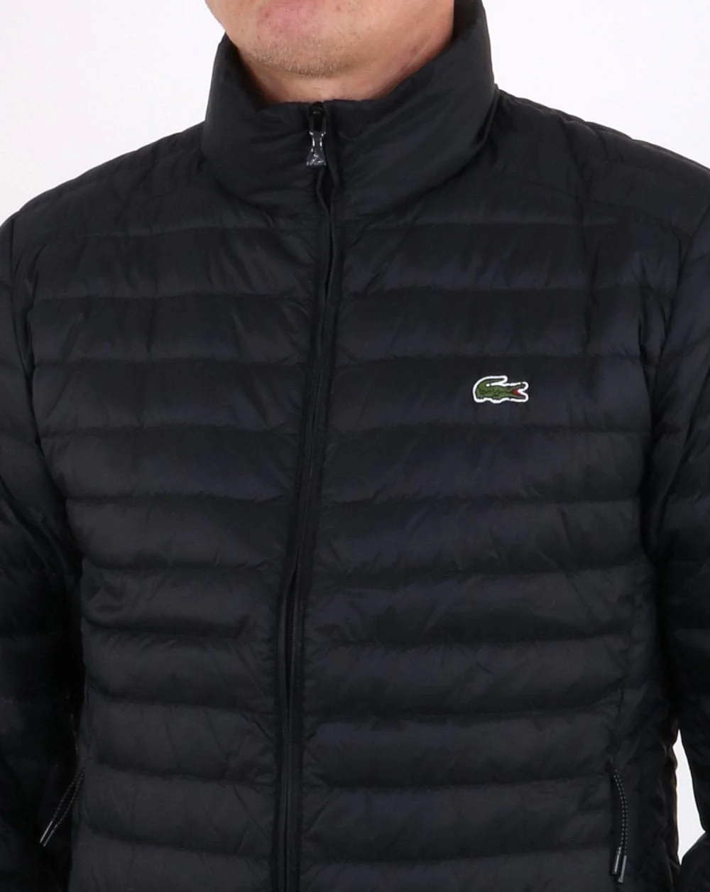 Lacoste Contrast Lining Quilted Jacket Black - Image 4