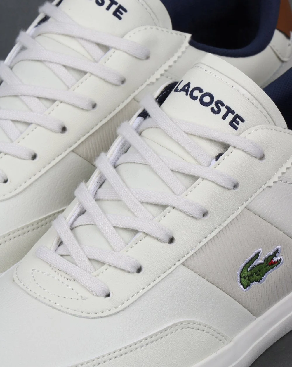 Lacoste Court Master 318 Trainer Off White/Navy - Image 4