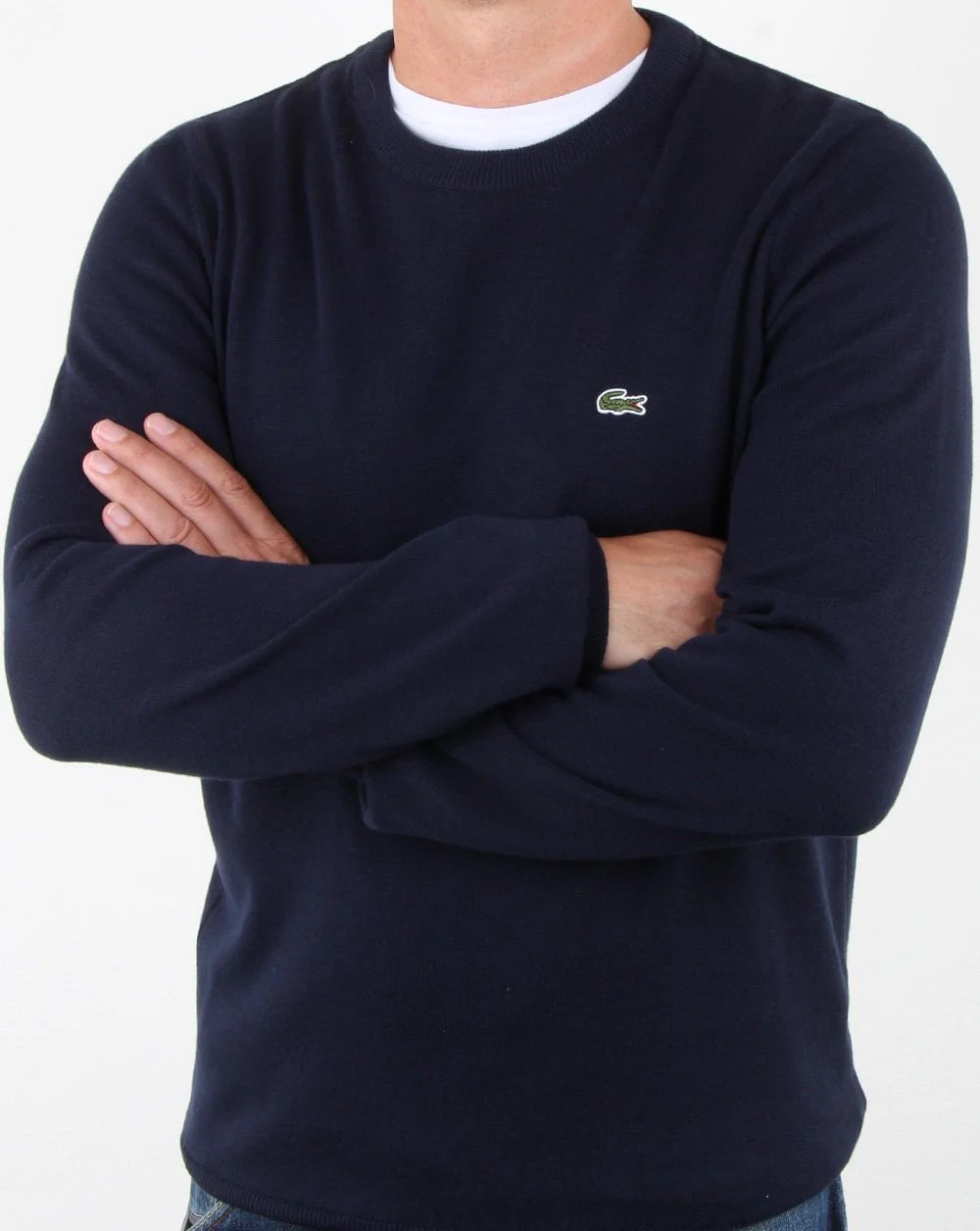 Lacoste Crew Neck Jumper Navy - Image 3