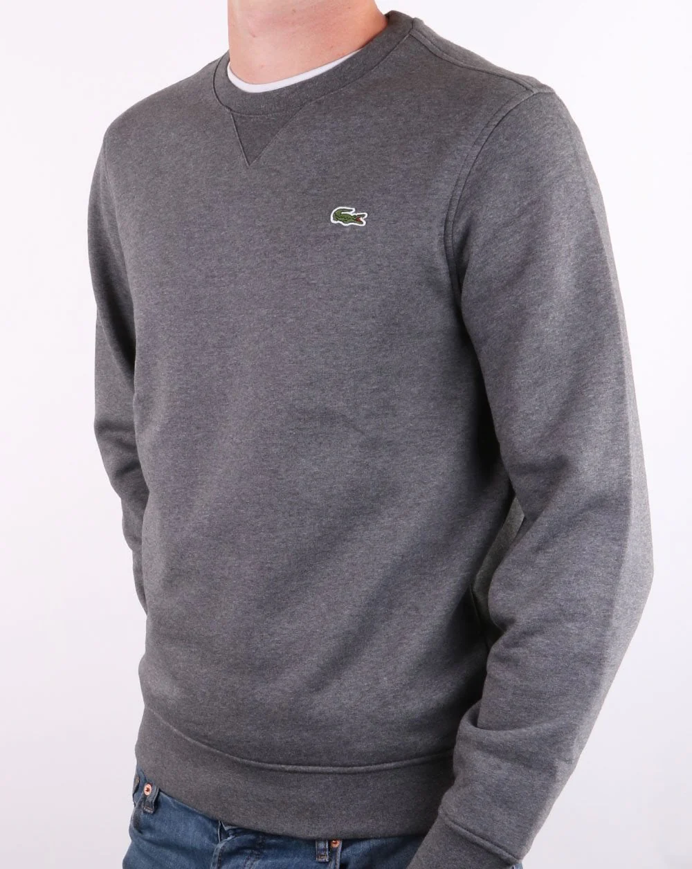 Lacoste Crew Neck Sweatshirt Graphite - Image 2