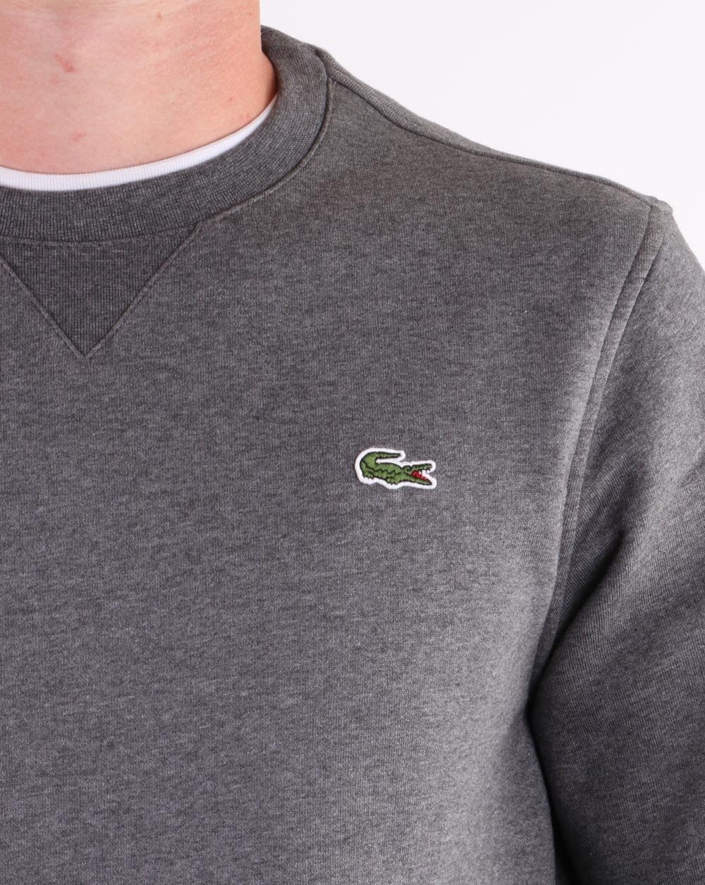 Lacoste Crew Neck Sweatshirt Graphite - Image 3