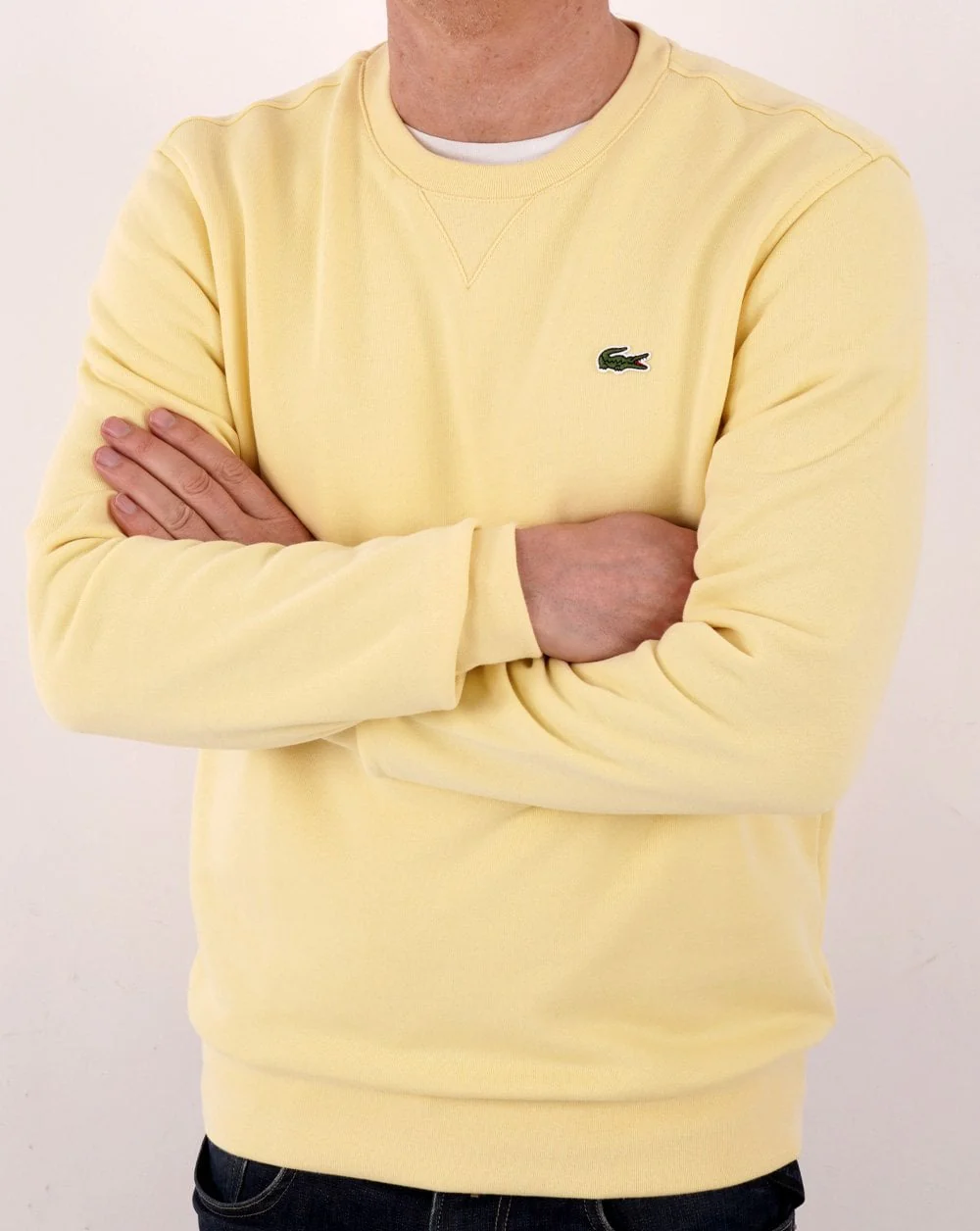 Lacoste Crew Neck Sweatshirt Yellow - Image 2