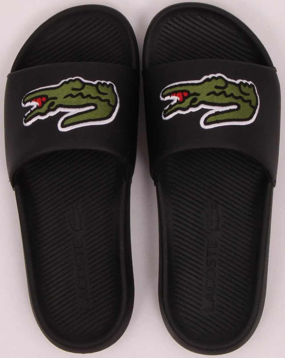 Lacoste Croco Slide Black/Green - Image 3