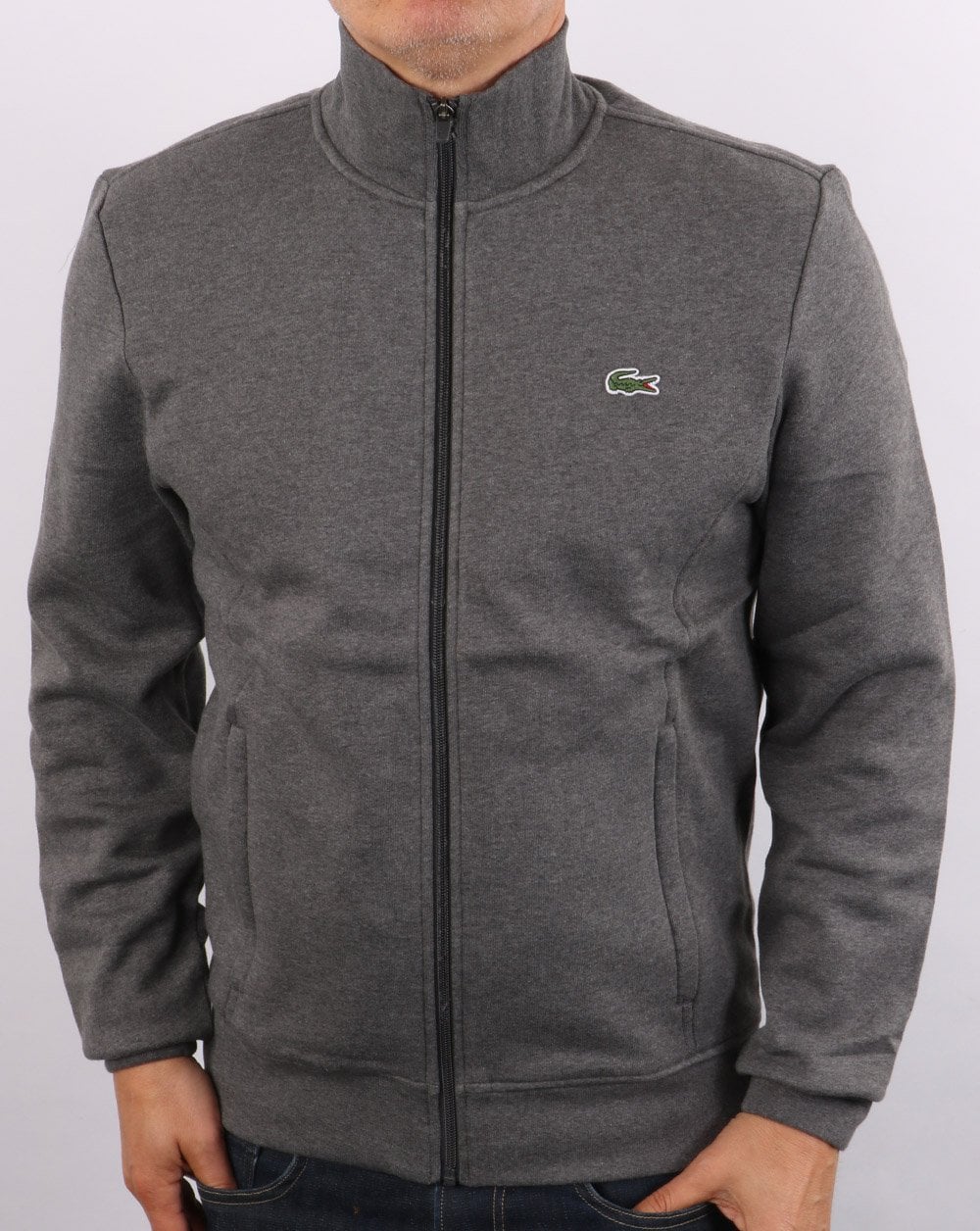 Lacoste Full Zip Track Top Graphite - Image 2