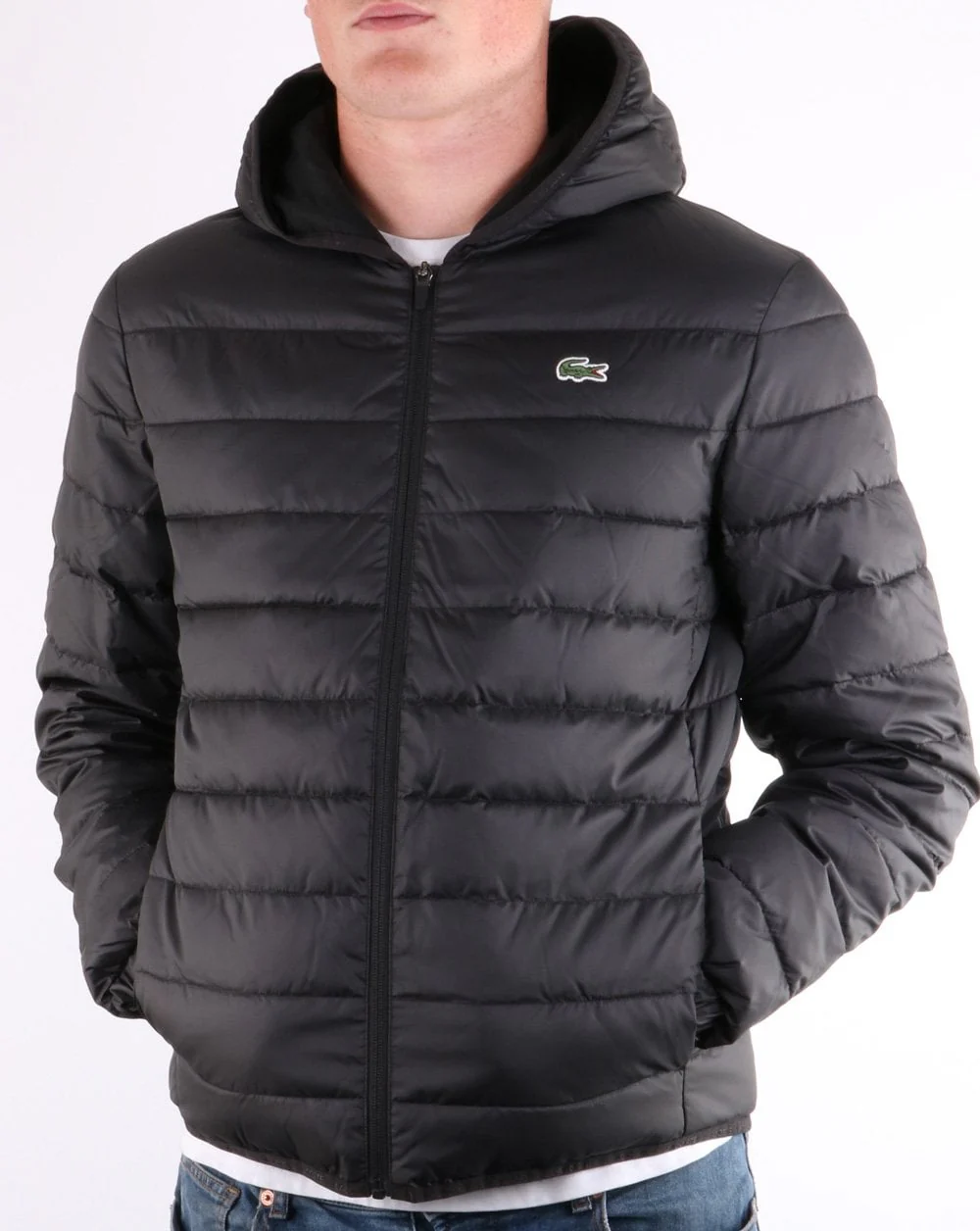Lacoste Hooded Jacket Black - Image 3