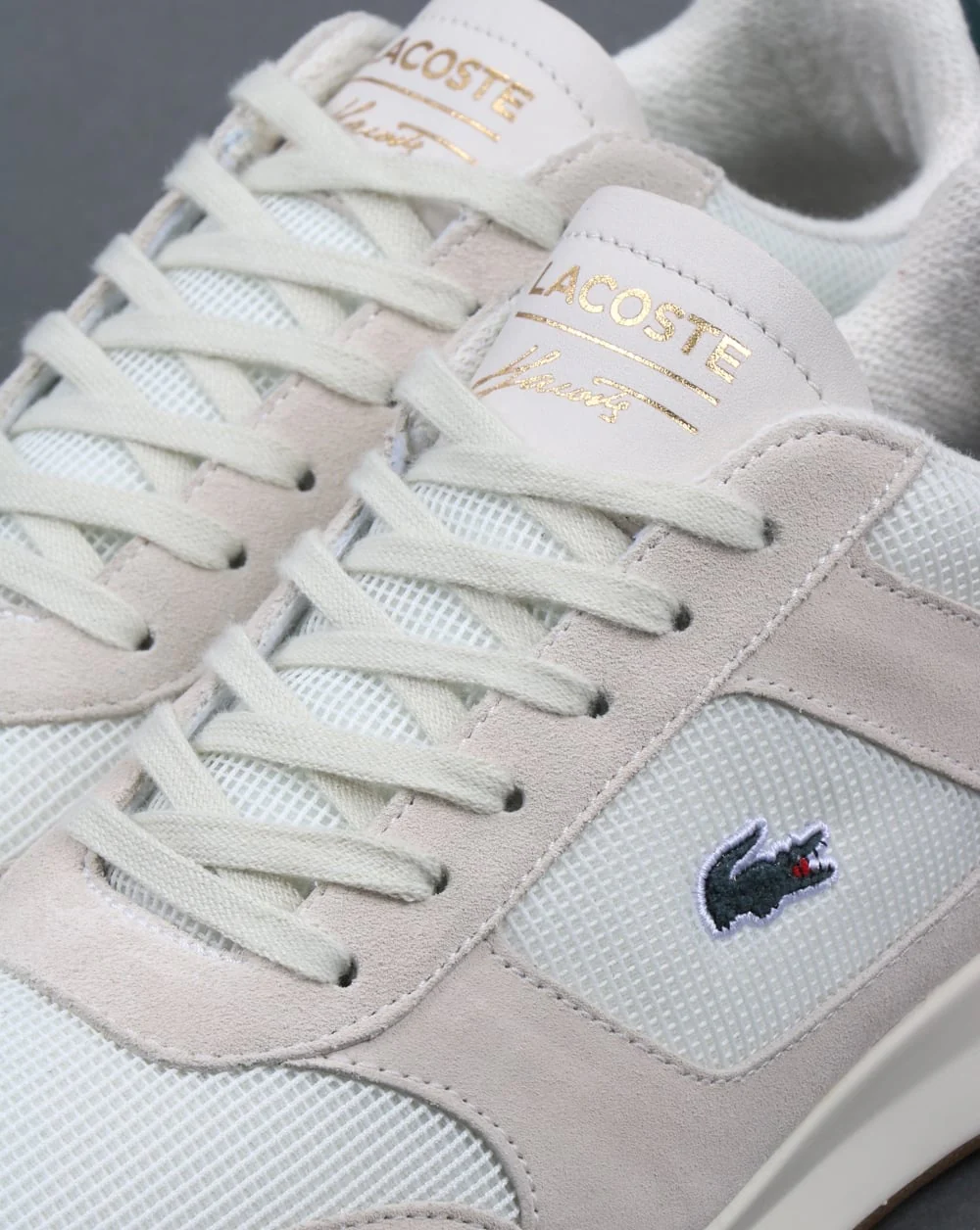 Lacoste Joggeur Trainers Off White/Green - Image 4