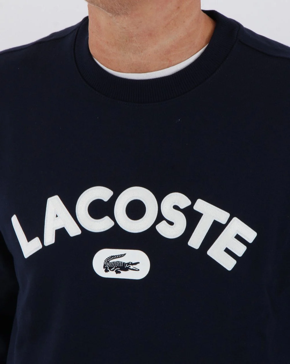 Lacoste Logo Sweatshirt Navy - Image 2