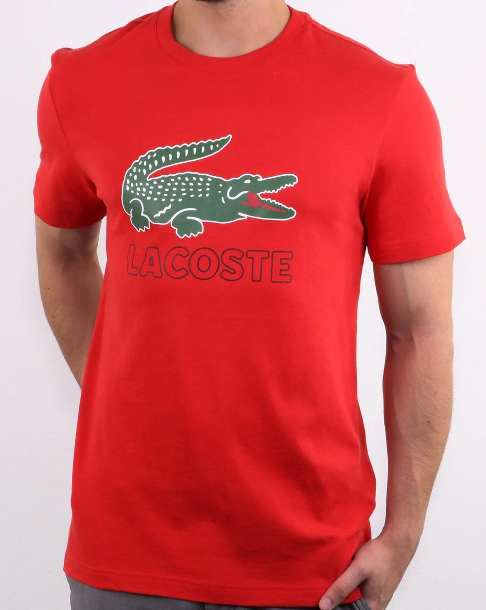 Lacoste Logo T-shirt Red - Image 2