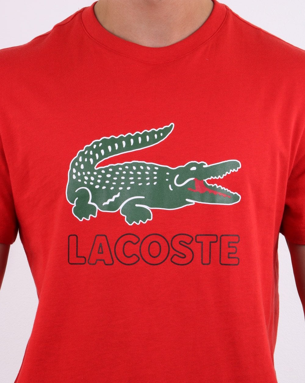 Lacoste Logo T-shirt Red - Image 3