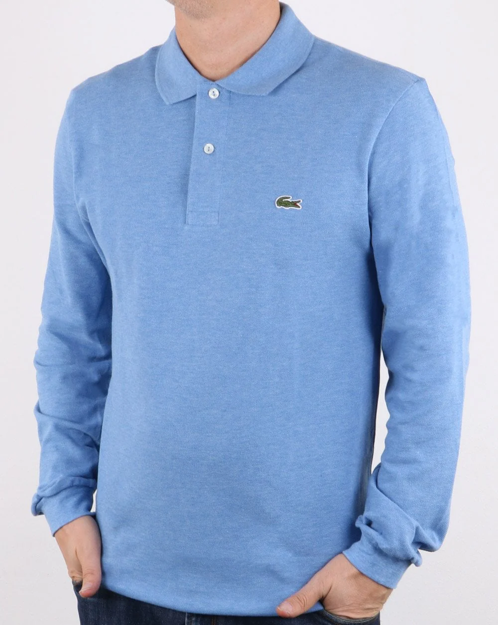 Lacoste Long Sleeve Polo Shirt Light Blue