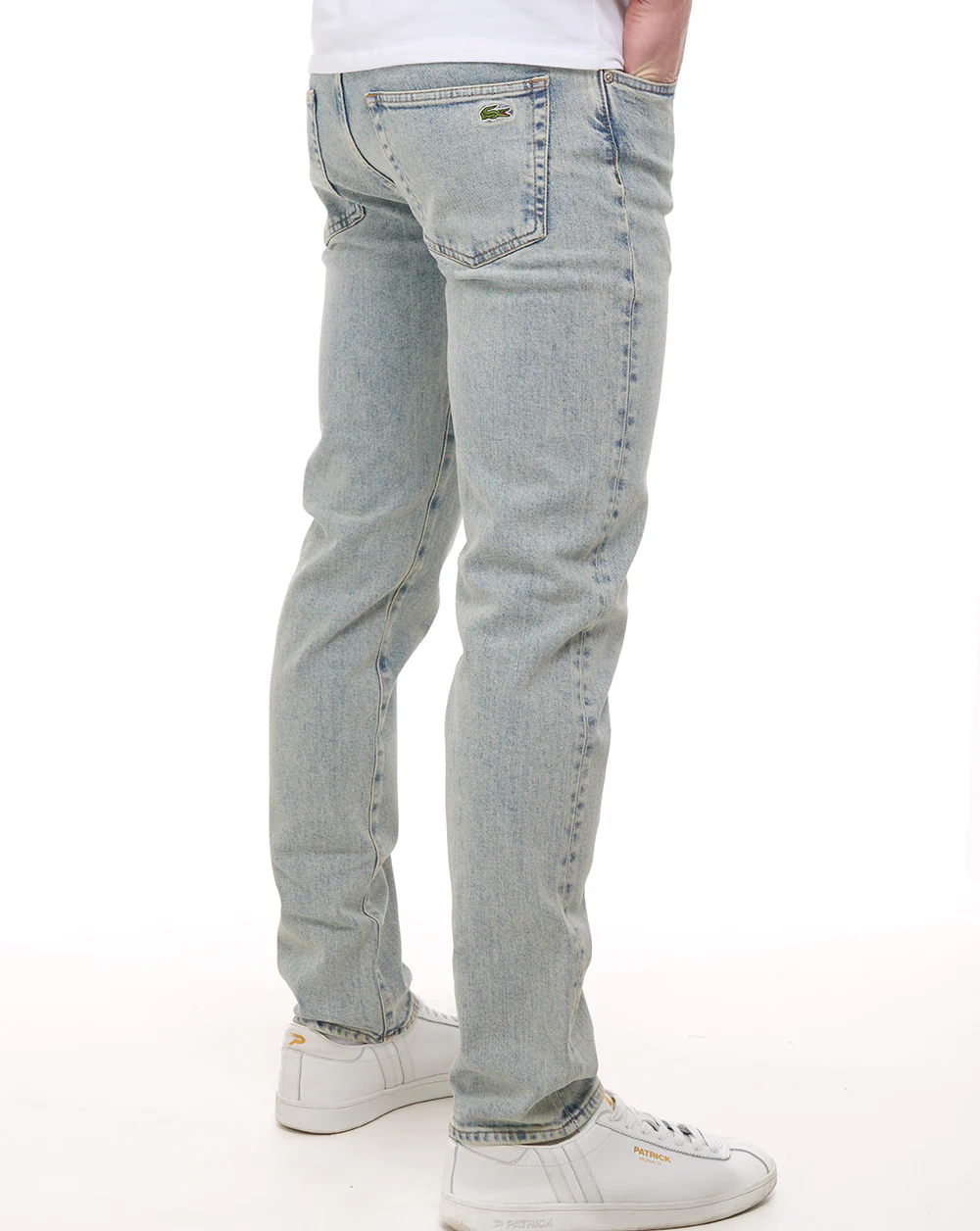 Lacoste Slim Fit Indigo Jeans Washed Bleach - Image 2