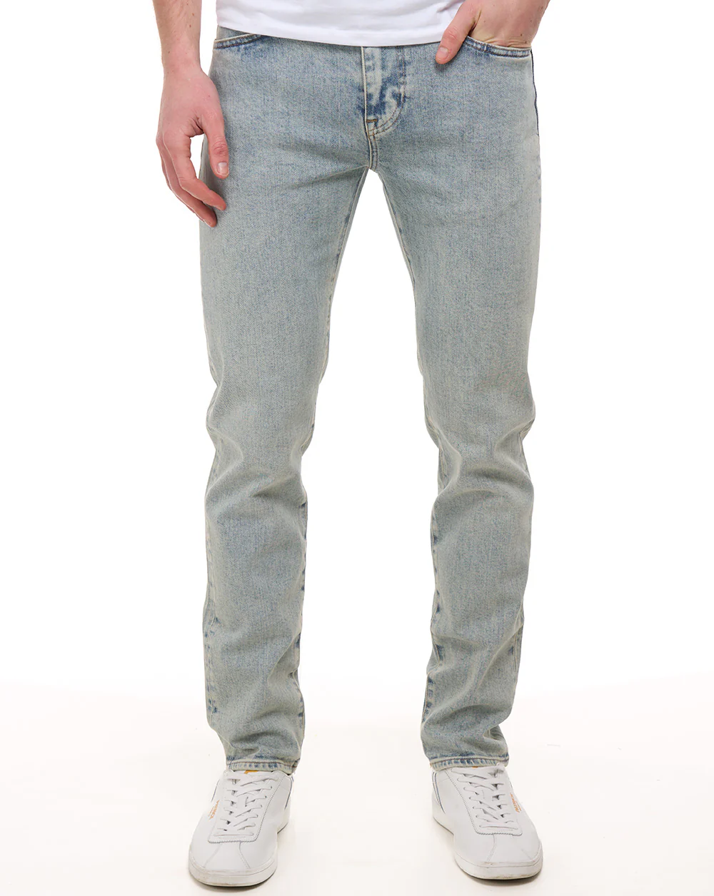 Lacoste Slim Fit Indigo Jeans Washed Bleach - Image 3
