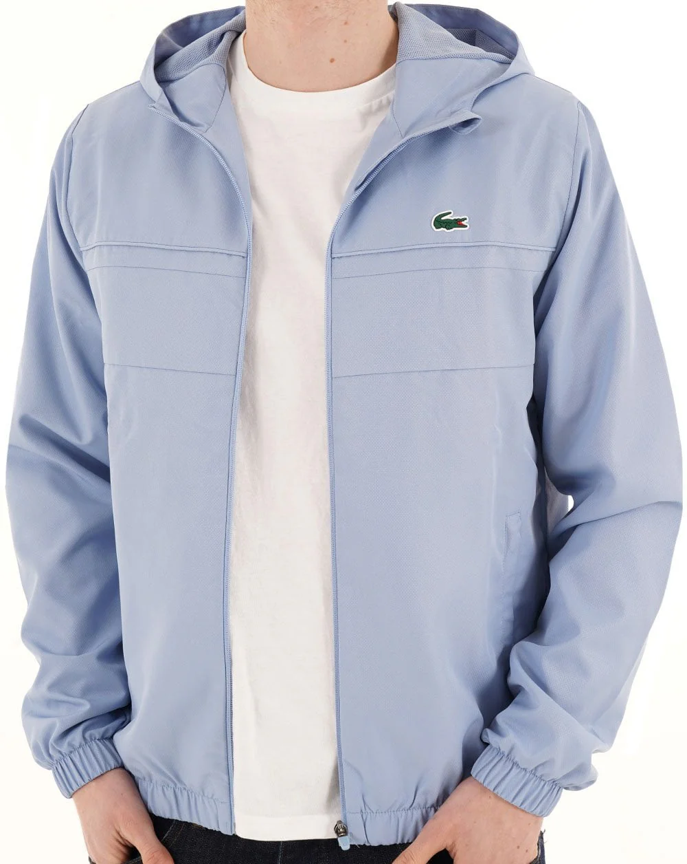 Lacoste Sport Hooded Jacket Sky Blue - Image 3