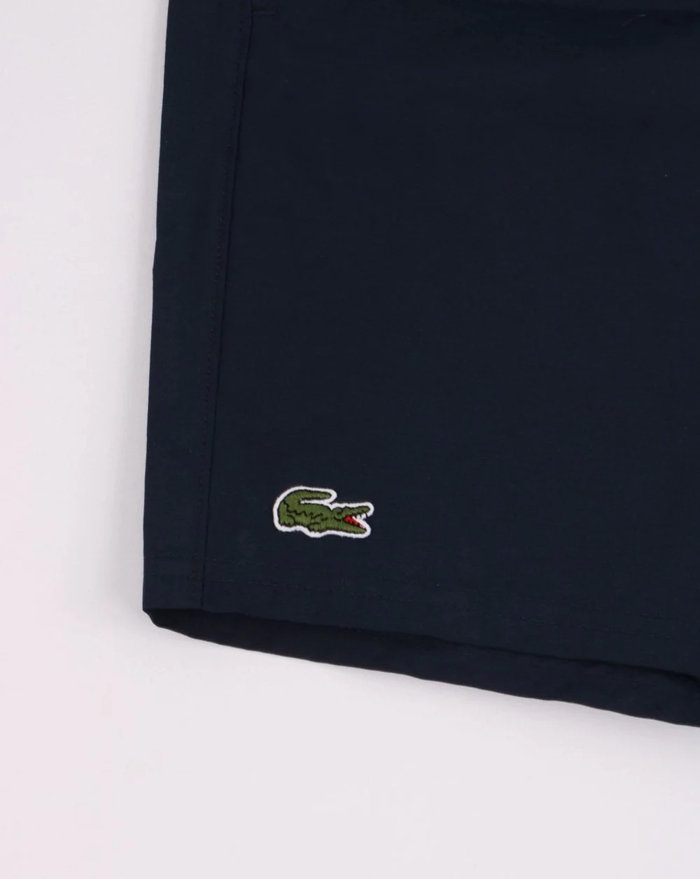 Lacoste Swim Shorts Navy With Stripe Detail - Image 2