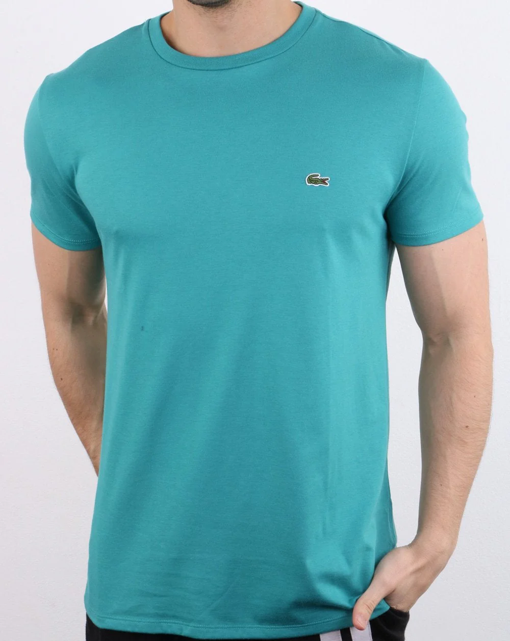 Lacoste T-shirt Turq Blue - Image 2