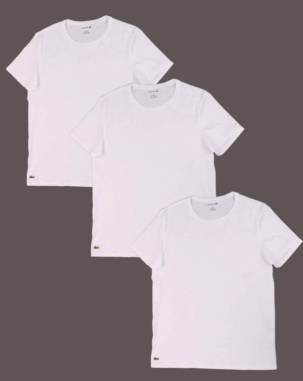 Lacoste Triple Pack T-shirt White - Image 2