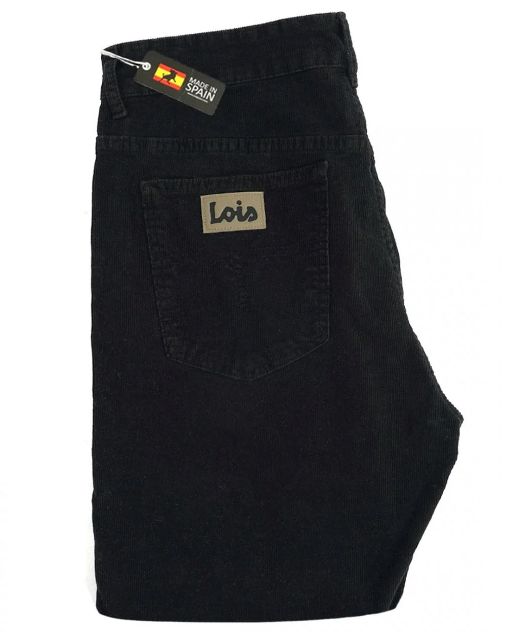 Lois Bootcut Needle Cord Black - Image 2