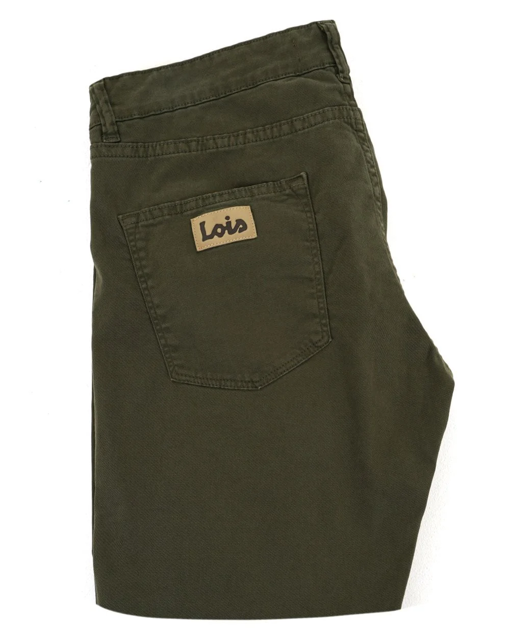 Lois Terrace Cotton 5 Pocket Jeans Olive - Image 2