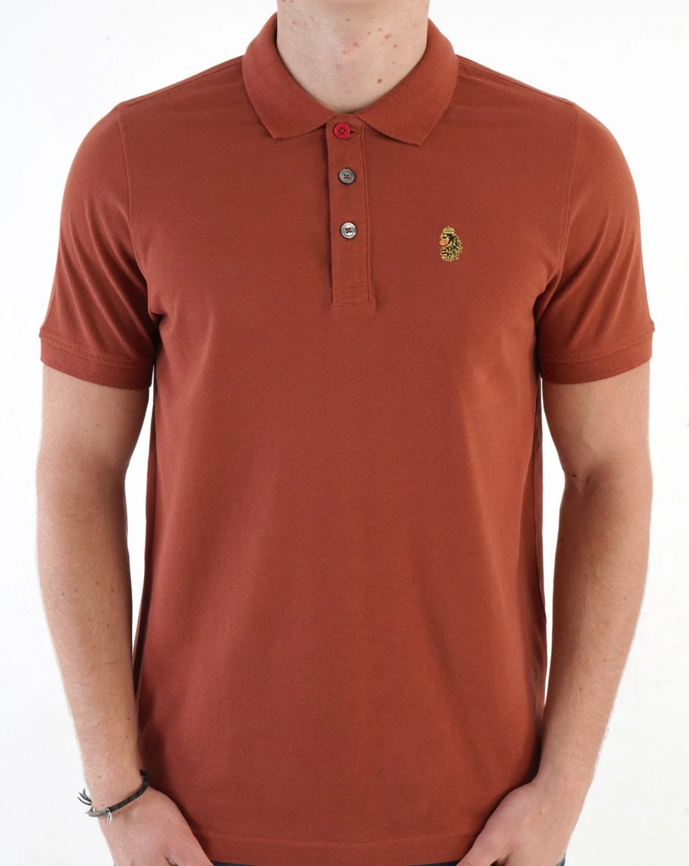Luke Sport Mead Polo Shirt Cinnamon - Image 3